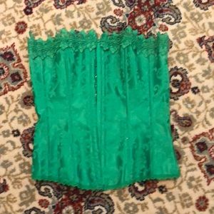 Green corset